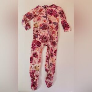 Posh Peanuts 2T Floral Pink footie pj’s
